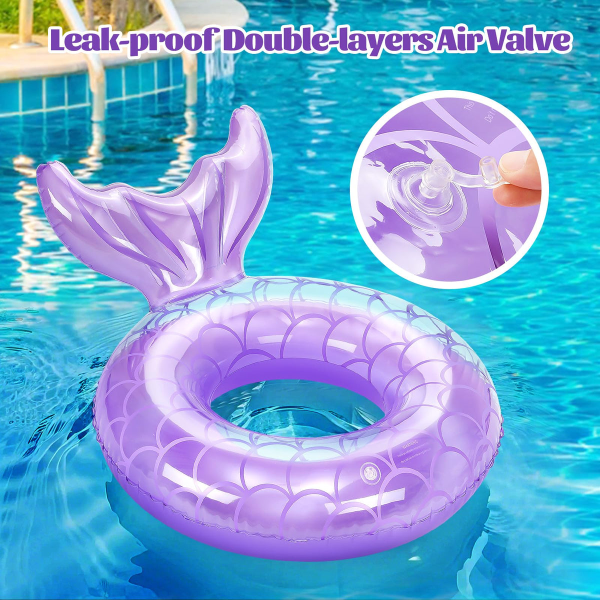 A kid enjoying MoKo float ring during outdoor pool or beach time