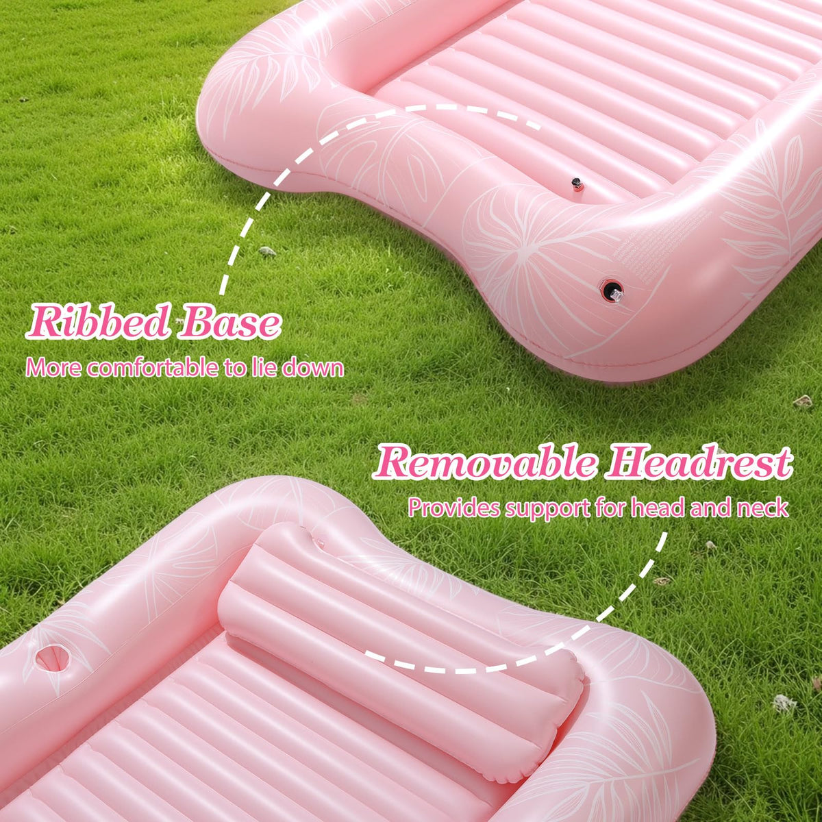 MoKo large float 84x58 inches offers roomy space and weight capacity.