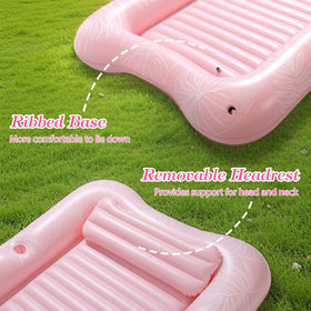 MoKo large float 84x58 inches offers roomy space and weight capacity.