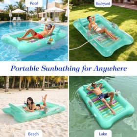 MoKo pool float suited for beach, pool, or backyard lounging.