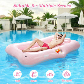 MoKo pool float converts to kiddie pool by removing headrest.
