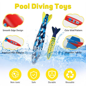 MoKo small blue rocket 5-inch high visibility for practice
