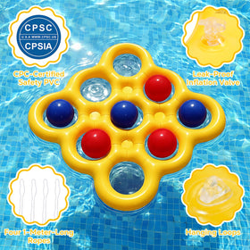 MoKo toss balls red and blue for Tic-Tac-Toe pool game setups