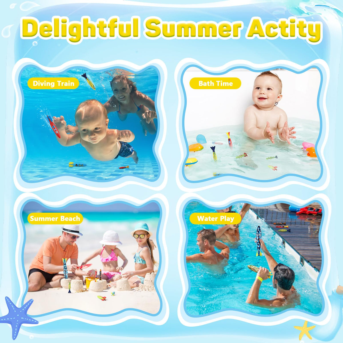 MoKo diving toy collection suitable for beach days and pool parties