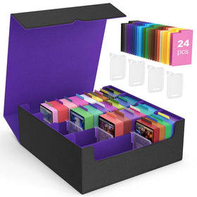 MoKo trading card storage box shows 3000+ card capacity for sleeveless decks