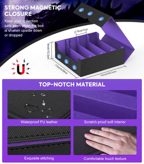 Soft microfiber interior cushions cards and prevents scratches