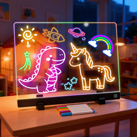 MOKOQI 16-inch LED drawing board for kids doodling and learning