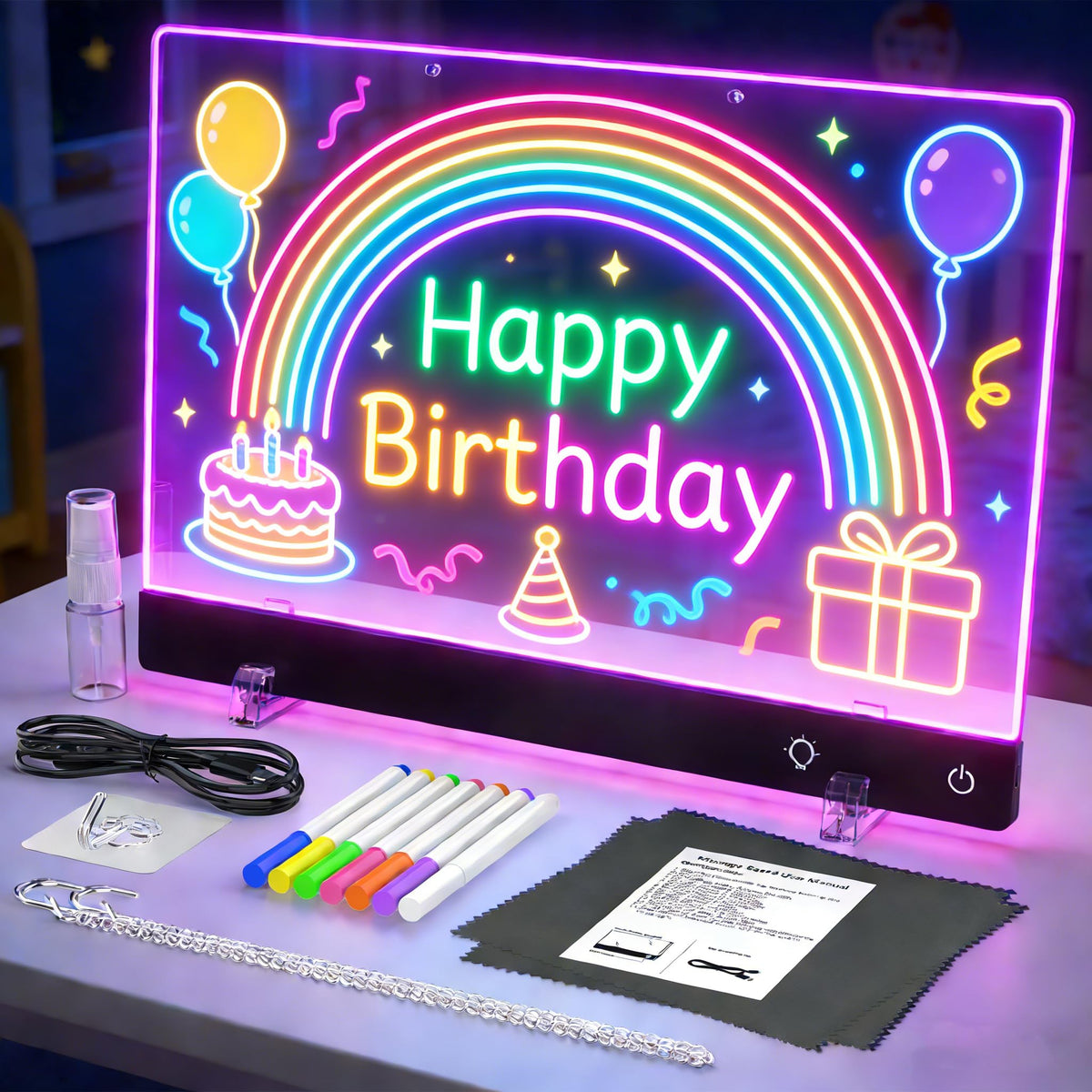 MOKOQI 16-inch LED drawing board for kids offering bright, mess-free creativity at home.