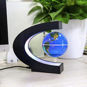 MOKOQI floating globe spins with 360 degree rotation