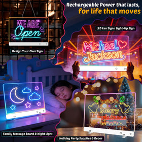 MOKOQI night-time glow drawing board used as a bedtime art tool