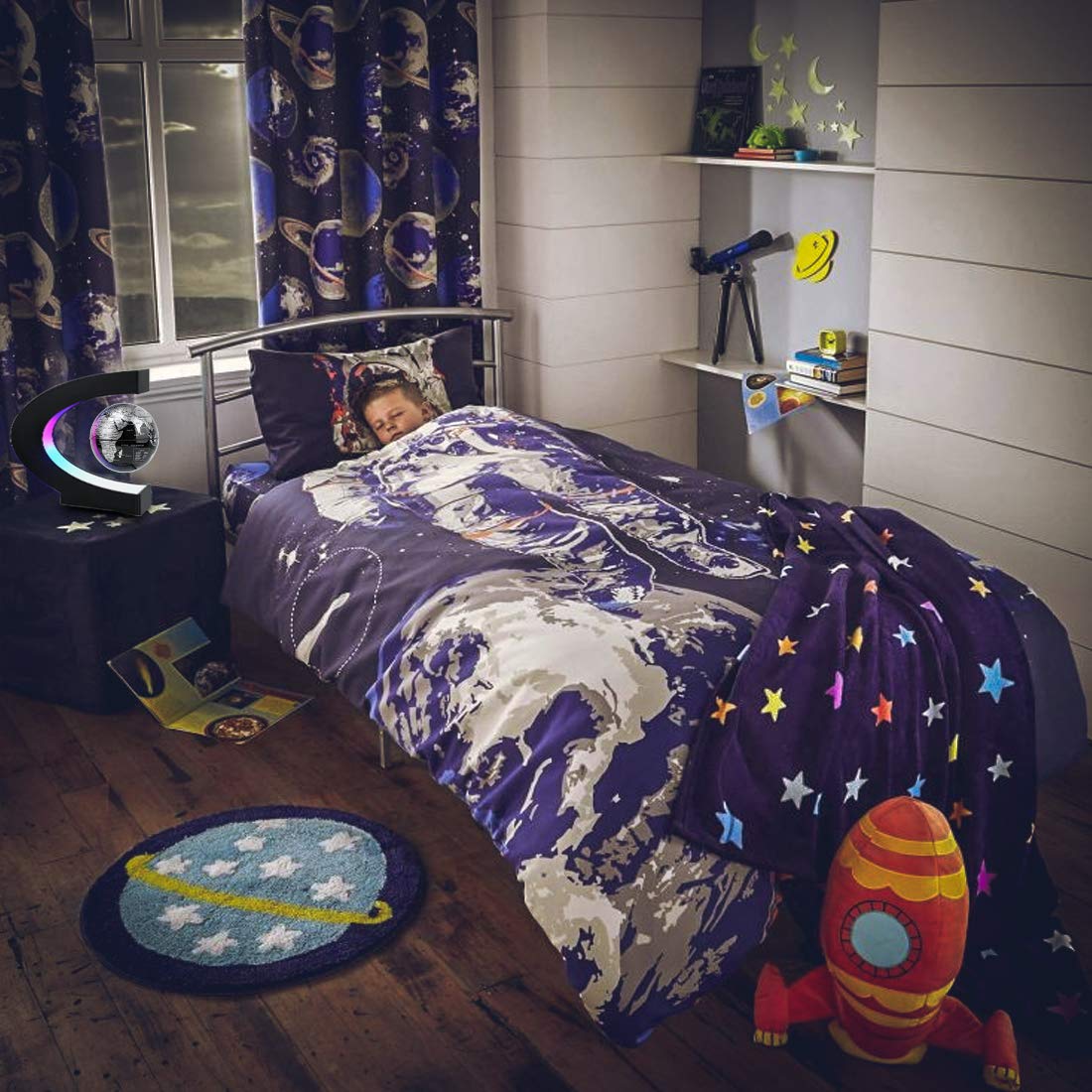 MOKOQI globe lights in purple, pink, and cyan for ambient mood