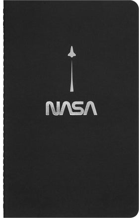 Moleskine NASA Cahier spine stitching highlighting durable construction for daily writing.