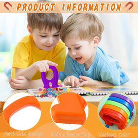 MOLIMOLLY horseshoe magnet blue color pack enhances hand-eye coordination during play.
