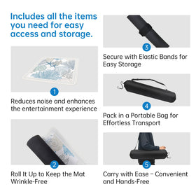 Molovsiny Easy-clean surface helps wipe spills and get back to gaming quickly