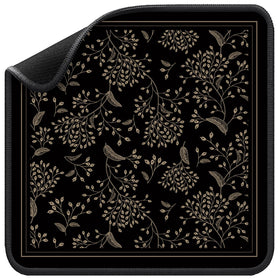 Molovsiny Mahjong Mat Noir Floral front view shows fade-resistant design for stylish game nights.