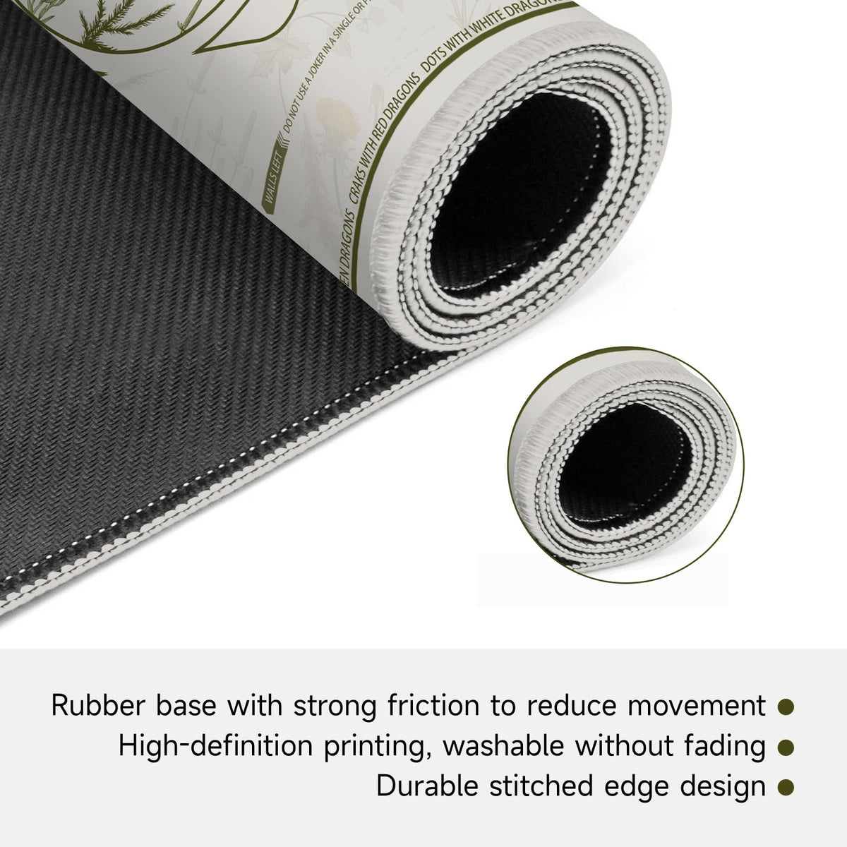Molovsiny Mahjong Mat noise-dampening layer reduces tile clatter for quiet game nights.