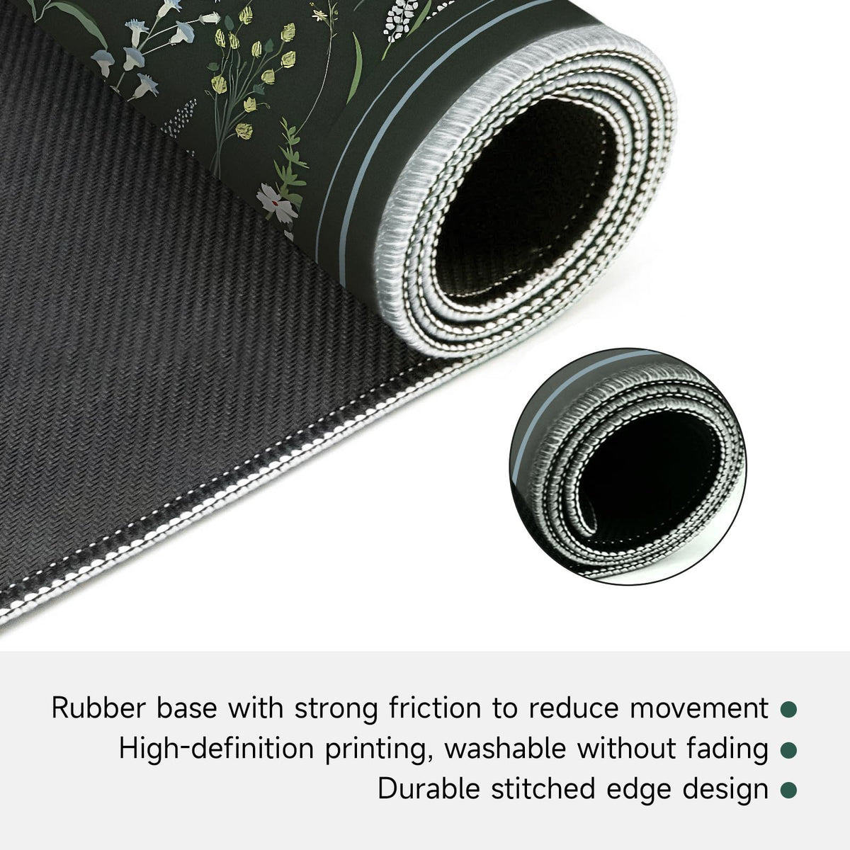Molovsiny Mahjong Mat features non-slip rubber backing to keep tiles in place