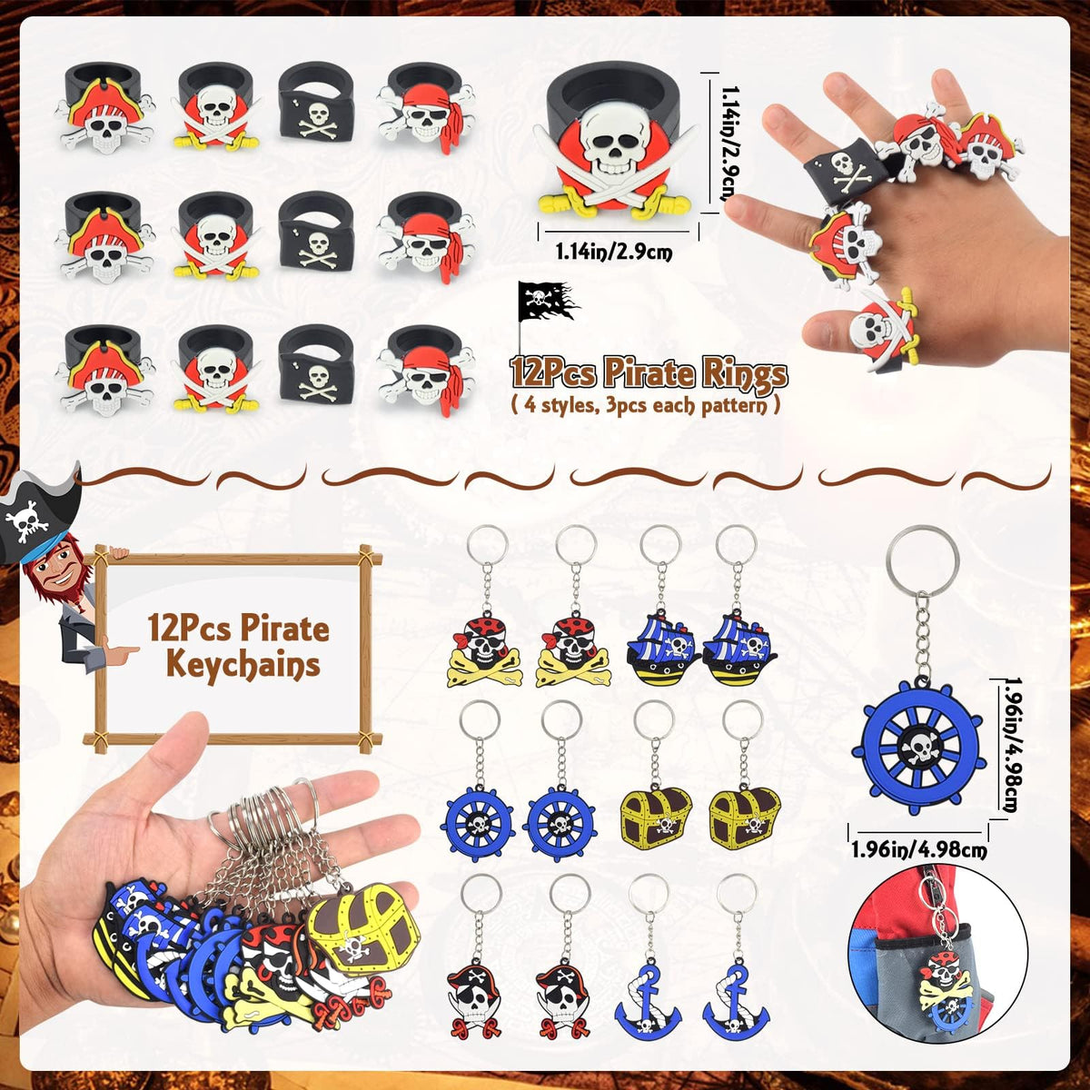 Moltby pirate mustaches add playful disguise for treasure hunts.