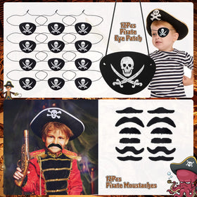 Moltby tattoo stickers provide quick, mess-free pirate themed decoration.