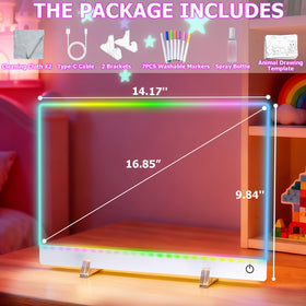 Molufeibe multi-purpose board fits as a family memo and decor.