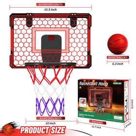 Molutsody durable rim and shatterproof backboard for lasting fun.
