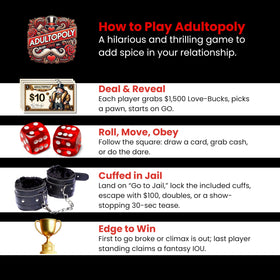Momentum Boards Adultopoly compact packaging for easy storage and travel.