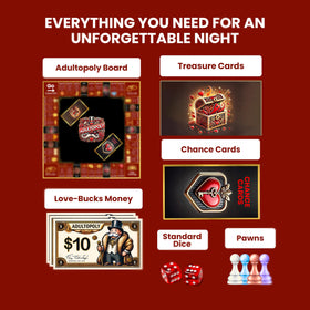 Momentum Boards Adultopoly tokens image, premium accessories that elevate couple gameplay.