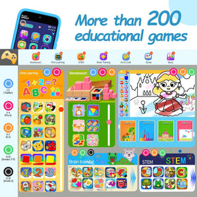 MOMILLA Kids Smart Phone dual camera captures playful moments and creativity.