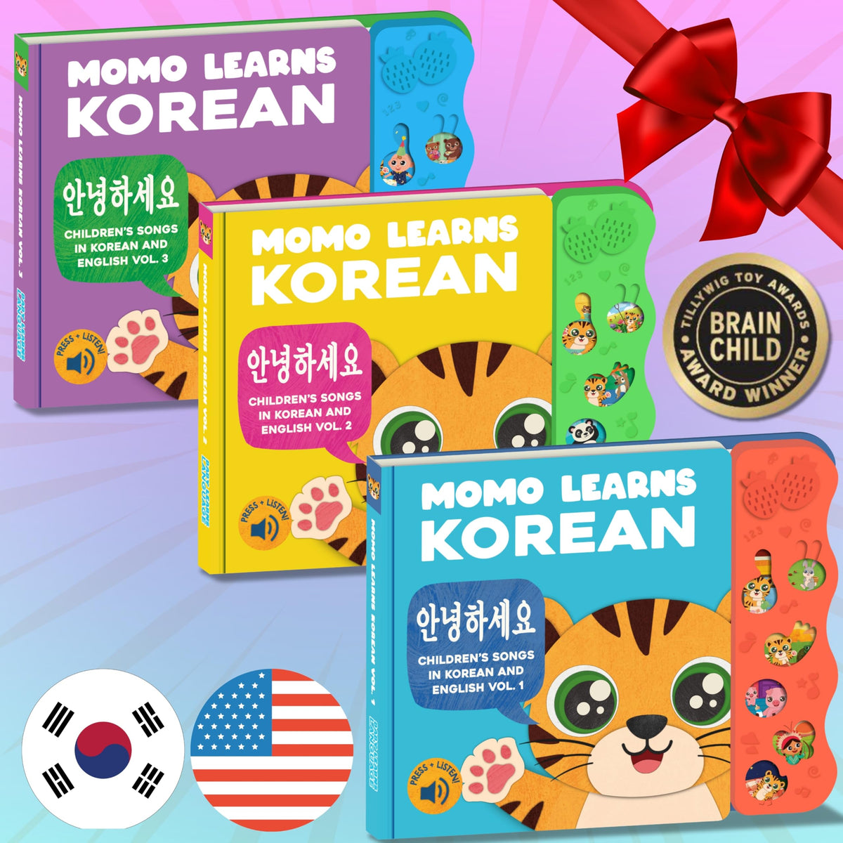 Momo Learns Korean Volume 1 durable pages for toddlers