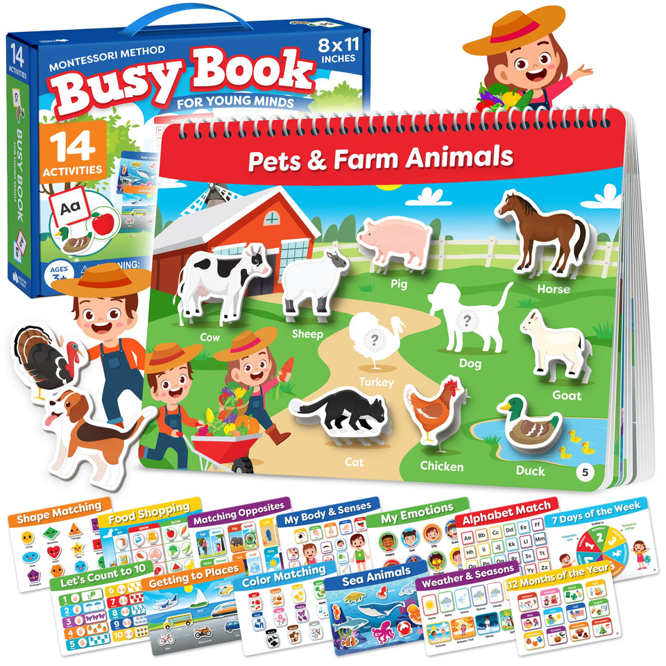 Momo & Nashi Busy Book cover - portable toddler learning