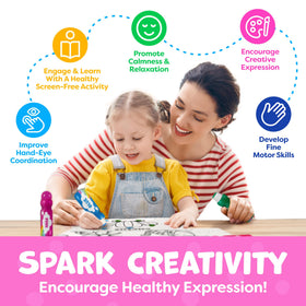 Non-toxic washable markers from Momo & Nashi for clean hands