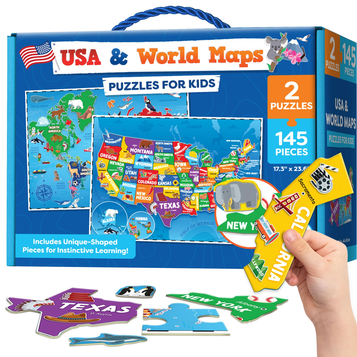 Momo Nashi world map puzzle 145 pieces for geography exploration and hands-on learning