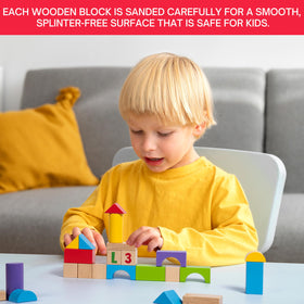 MOMOARI preschool learning blocks for early literacy and math prep