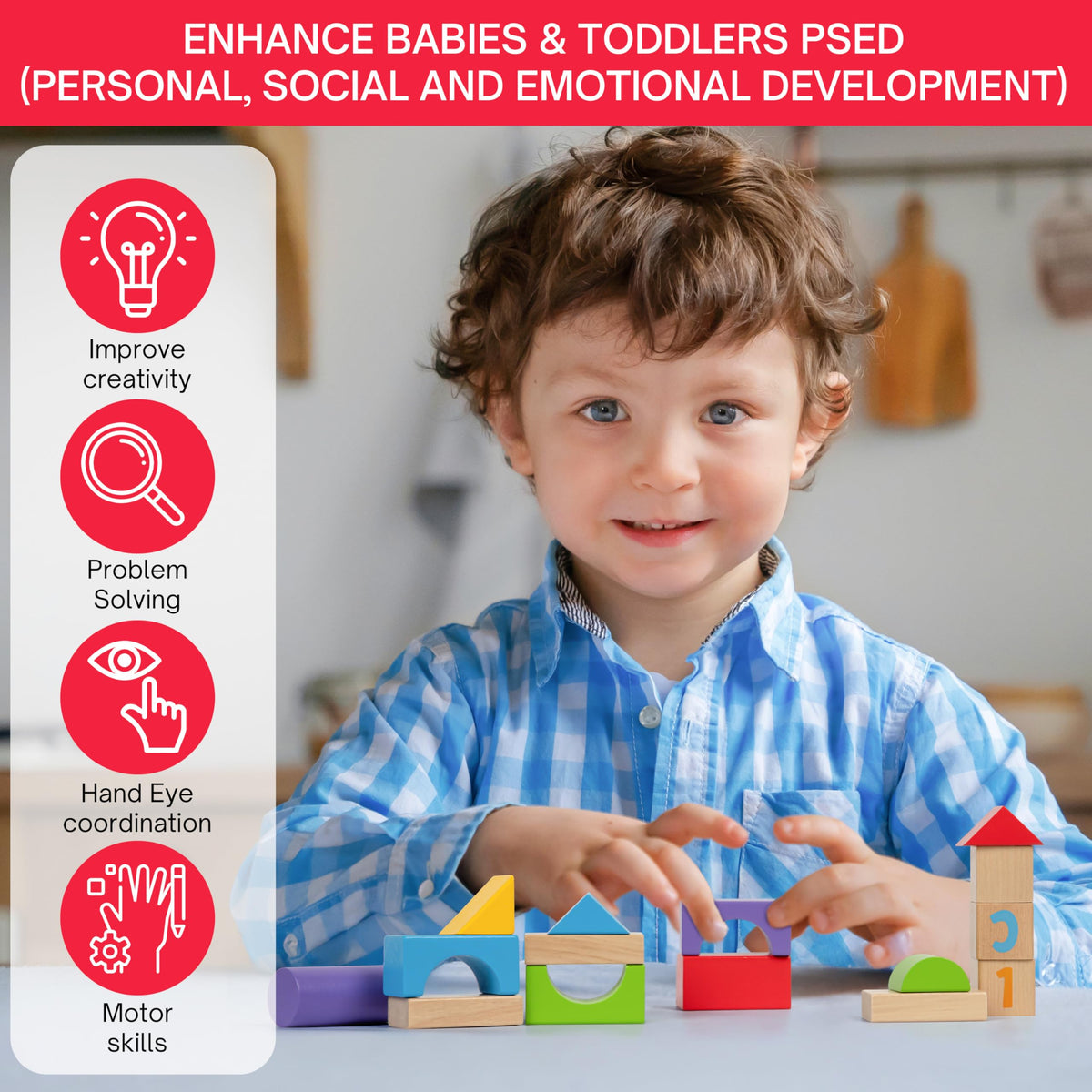 MOMOARI toddler stacking blocks support fine motor skills and coordination