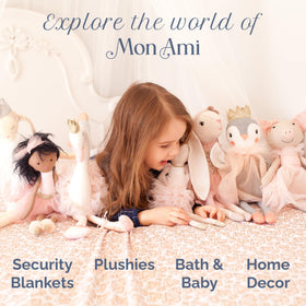 MON AMI 13-Inch Bunny — ideal cuddle size with easy spot-clean care.
