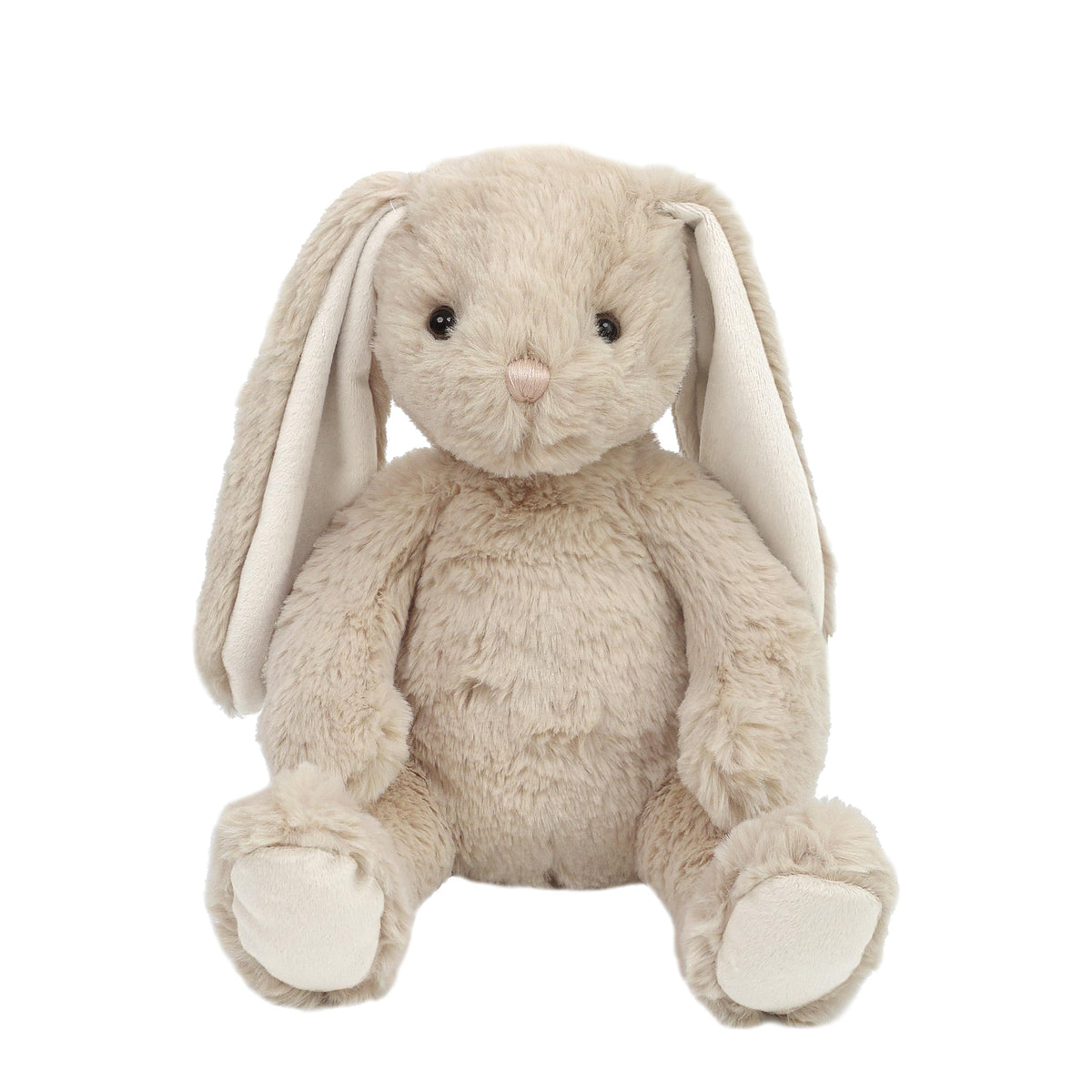 MON AMI Buffy the Bunny 14-inch plush face close-up, ultra-soft texture ideal for cuddling.