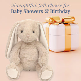 MON AMI Buffy the Bunny 14-inch plush in a nursery, perfect décor accent.