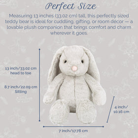 MON AMI Embroidery Paw Ears — detailed craftsmanship adds charm to any child’s stuffed animal collection.