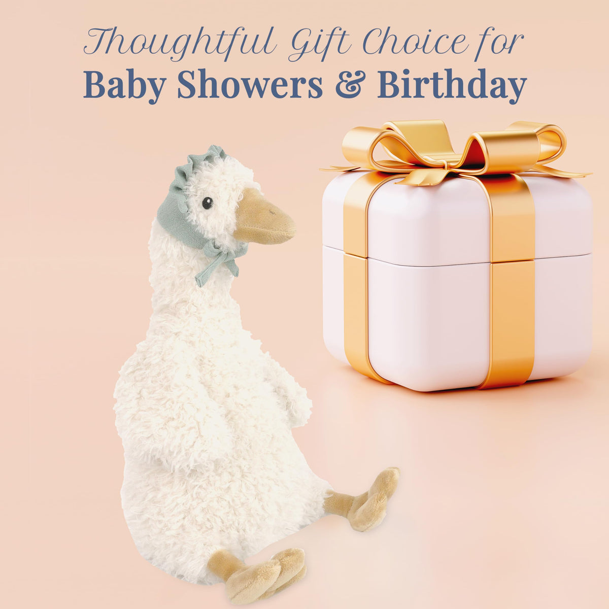 Nursery décor accent from MON AMI Greta Goose adds warm whimsy.