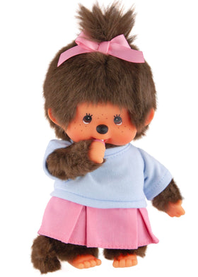 Monchhichi Skirt Girl 8-Inch Plush bedtime softness supports bedtime routine