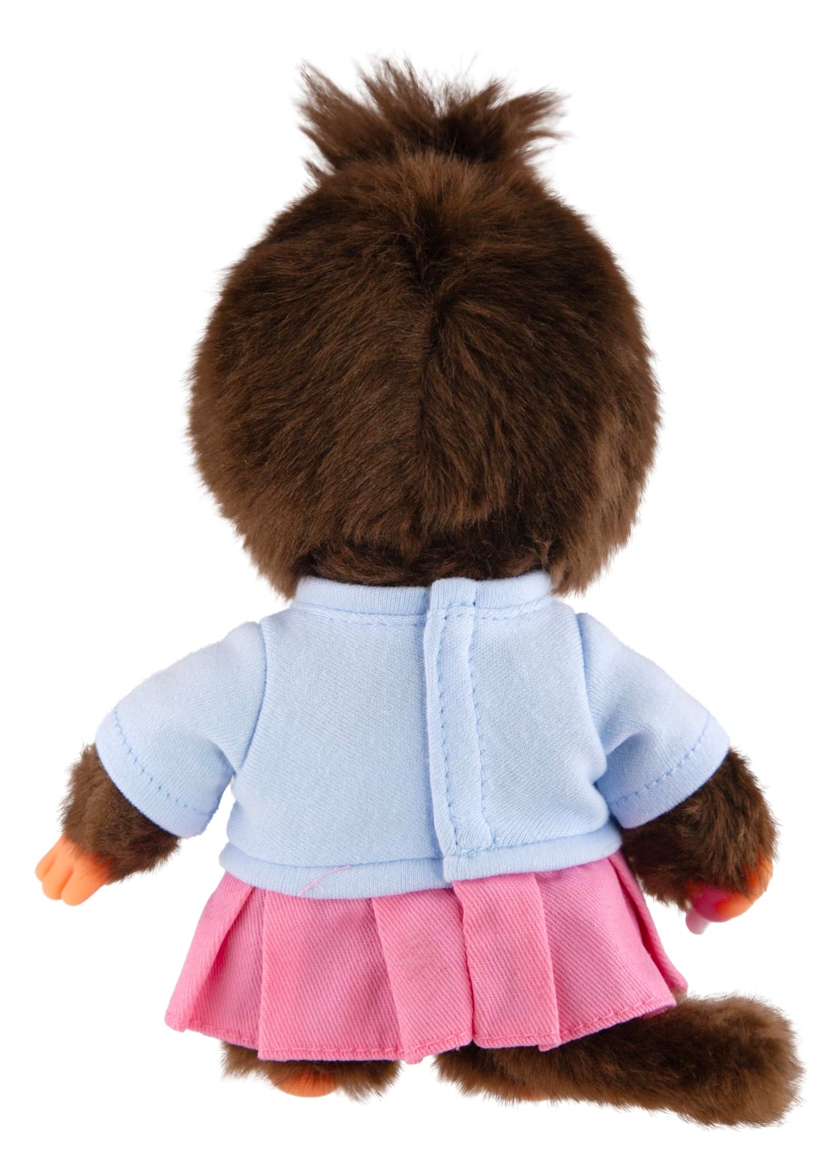 Monchhichi Skirt Girl 8-Inch Plush close-up fur texture highlights premium quality