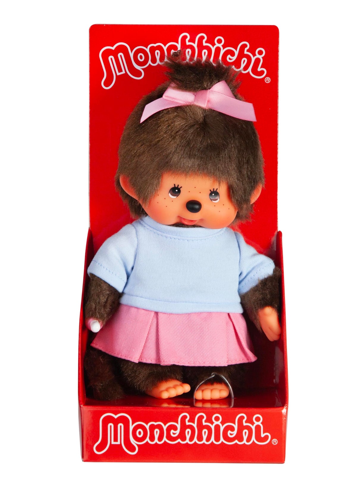 Monchhichi Skirt Girl 8-Inch Plush playtime companion for kids