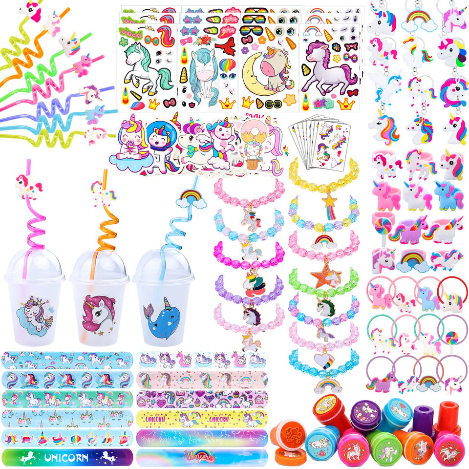 Moncinday unicorn bracelets for kids party favors and keepsakes.