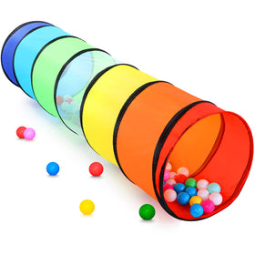 Moncoland Kids Play Tunnel with rainbow arches for safe indoor play
