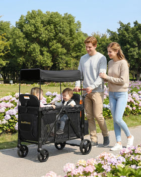 MonGianda canopy offers sun protection and airflow during outdoor use.