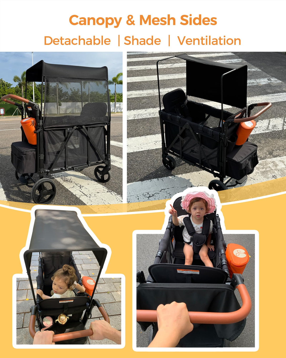 MonGianda front zip door allows quick access during trips.