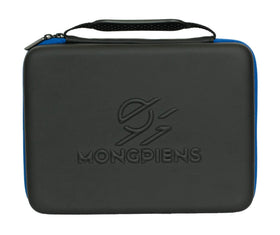 MONGPIENS Battling Tops Case dimensions 11x8.2x3.2 inches for compact travel.