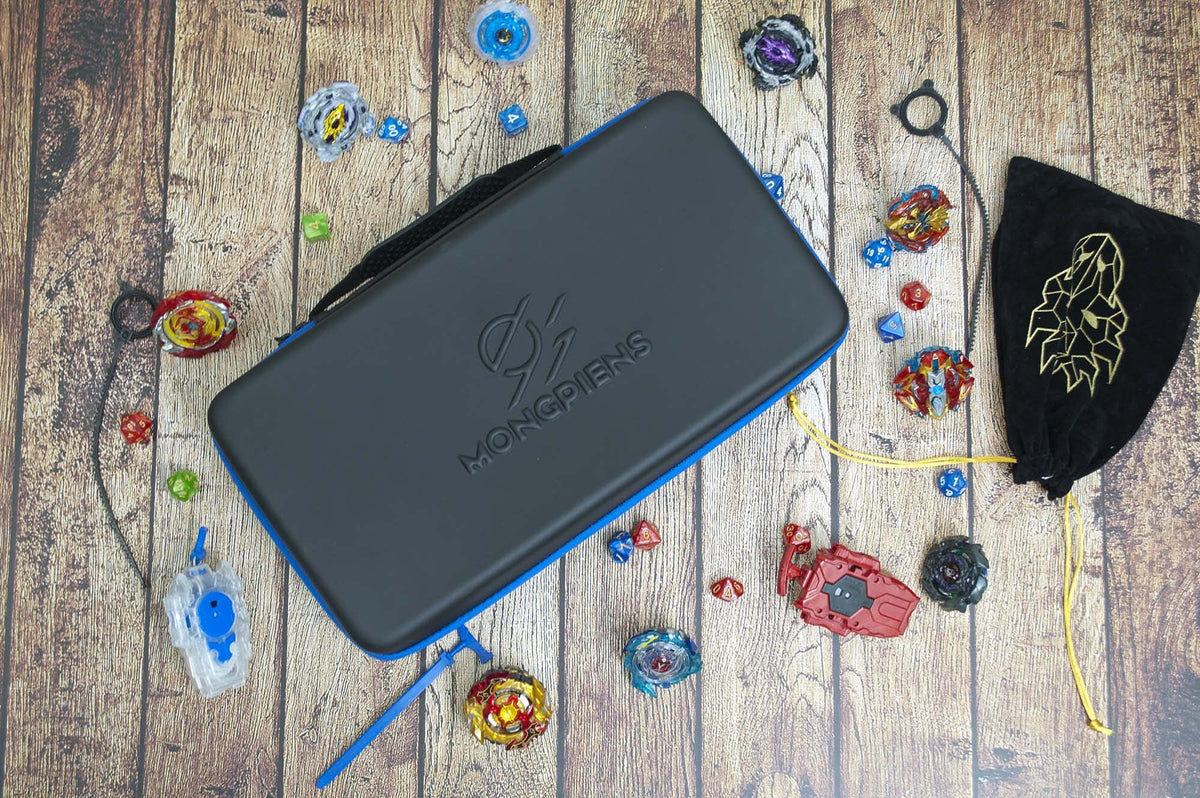 MONGPIENS Battling Tops Case hard PU shell resists scratches and moisture.