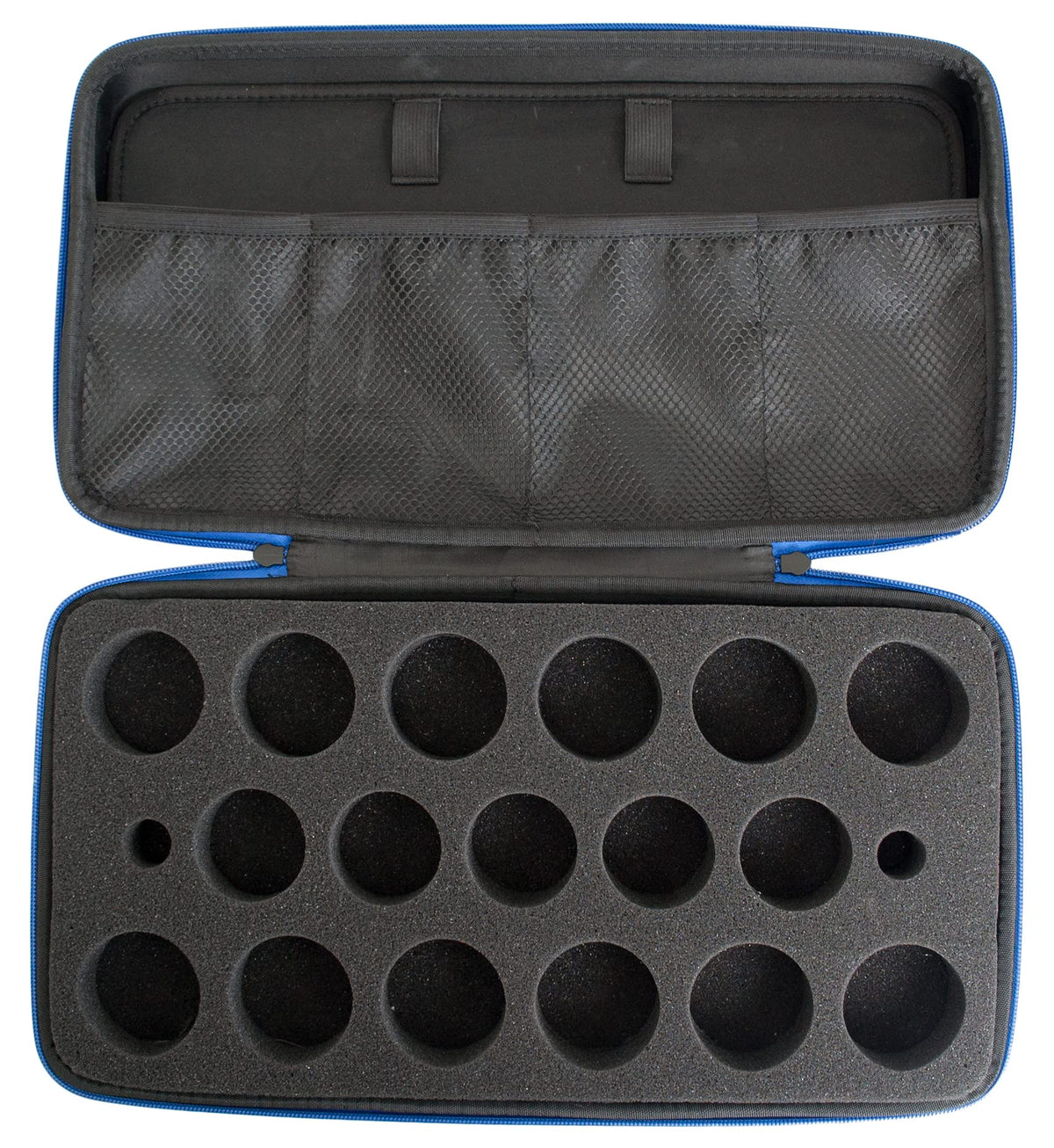 MONGPIENS Battling Tops Case stores up to 17 tops for organized storage.