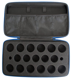 MONGPIENS Battling Tops Case stores up to 17 tops for organized storage.